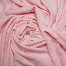 Трикотажная ткань Трёхнитка петля (розовая)