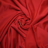 Тканина трикотажна трьохнитка з начосом Туреччина (червона)