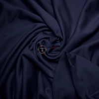 Тканина трикотажна трьохнитка з начосом Туреччина (темно-синя)