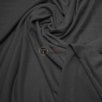 Трикотажна тканина Тринитка петля (темно-сіра)