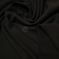 Трикотажна тканина Тринитка петля (чорна)