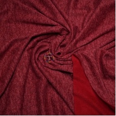 Трикотаж Ангора-софт с начесом (тёмно-красная)