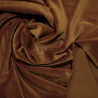 Плюшевый стрейч бархат, "спорт" (бронзовый, светло-коричневый) ткань