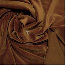 Плюшевый стрейч бархат, "спорт" (бронзовый, светло-коричневый) ткань