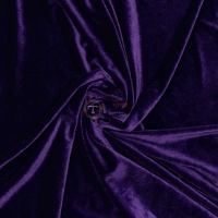Оксамит стрейч тканина (фіолетовий)