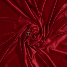 Бархат стрейч ткань (красный)