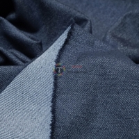 Джинсова тканина денім стрейч (темно-блакитна)