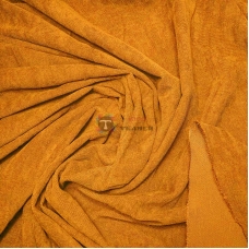 Ткань Микровельвет (горчичный, золотой)