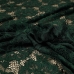 Гипюр набивной (тёмно-зеленый) ткань