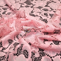 Гіпюр набивний (рожевий) тканина