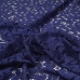 Гіпюр набивний "огірки" (темно-синій) тканина
