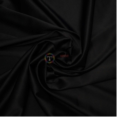 Ткань Королевский атлас (чёрный)