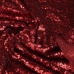 Пришитые пайетки на сетке (бордовые) ткань
