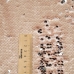 Пришиті паєтки-перевертні на сітці (персиково-срібні) тканина