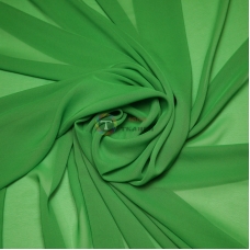 Одежный шифон однотонный (зелёный)
