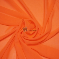 Одежный шифон однотонный (оранжевый)