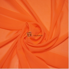 Одежный шифон однотонный (оранжевый)