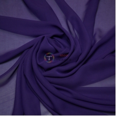 Одежний шифон однотонний (фіолетовий)